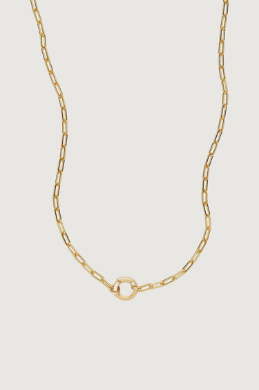 GOLD LINK CHAIN CHARM NECKLACE - STUDIO JO STORE